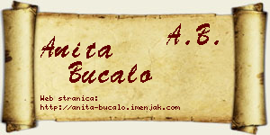 Anita Bucalo vizit kartica
